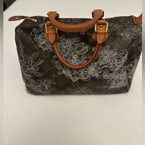 Rare Louis Vuitton Dentelle Monogram Speedy Bag-Authenticated - Picture 5 of 14